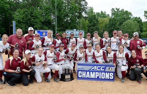 Four In A Row Florida State Softball Wins 2017 Acc Championship
