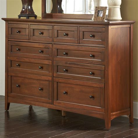 Aamerica Westlake Transitional 10 Drawer Dresser With Felt Lined Top Drawers Rifes Home