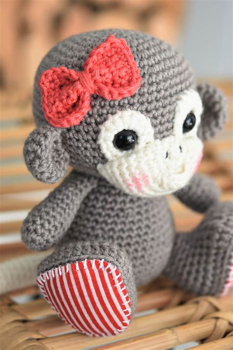 Amigurumi Monkey Girl Crochet Toys And Patterns Lilleliis
