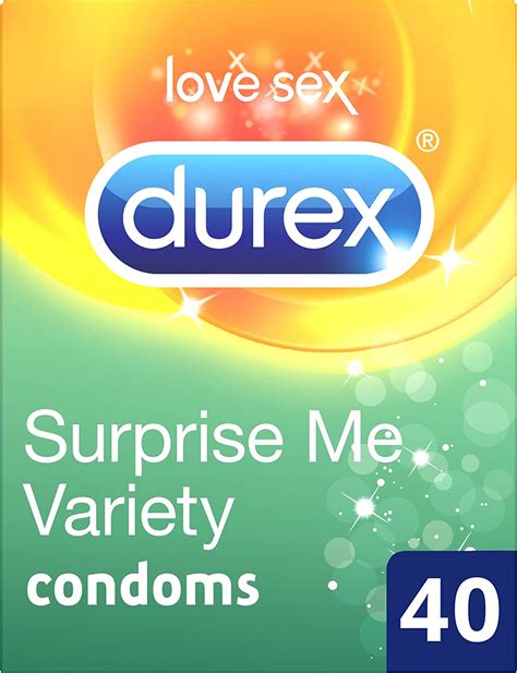 Durex Bulk Surprise Me Variety Assorted Multipack Condoms Pack Of 40