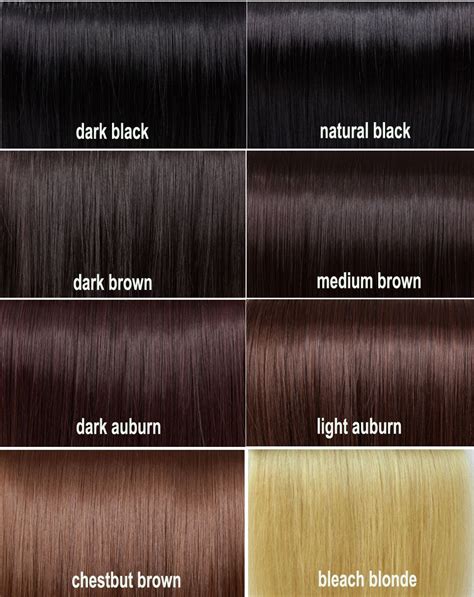 The Best Hair Color Chart With All Shades Of Blonde Brown Red Black