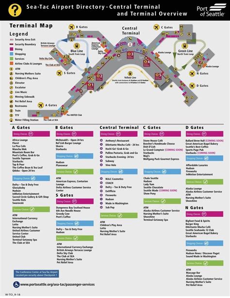 Sea Tac Airport Map Guide Maps Online Airport Map Seattle Airport