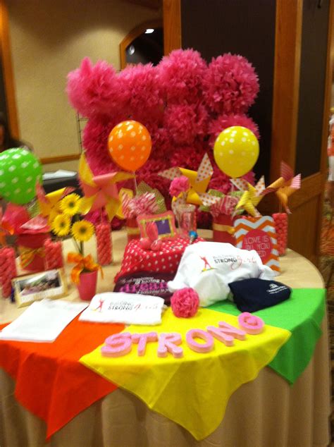 Bold And Bright Philanthropy Table Display Sorority Decorations