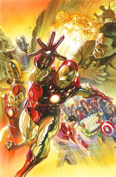 Superior Iron Man Marvel Art By Alex Ross Comic Book Artwork Iron