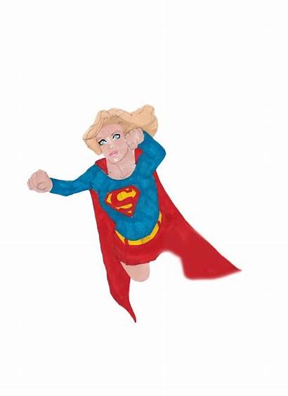 Superwoman Clipart Supergirl Flying Clip Cartoon Cliparts