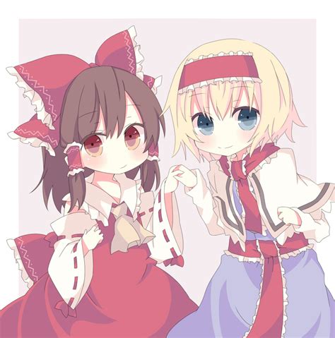 Hakurei Reimu And Alice Margatroid Touhou Drawn By Rinji Danbooru