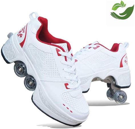 Fly Flu 4 Wheel Adjustable Quad Roller Skates Boots Roller Shoes Skate