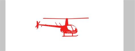 Student First Solo Flight Robinson R22 Helicopter Silhouette Etsy