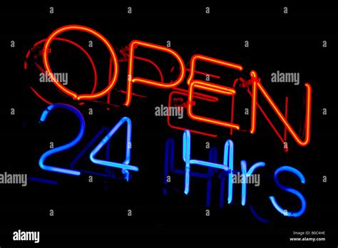 Neon Open Sign High Resolution Stock Photography And Images Alamy