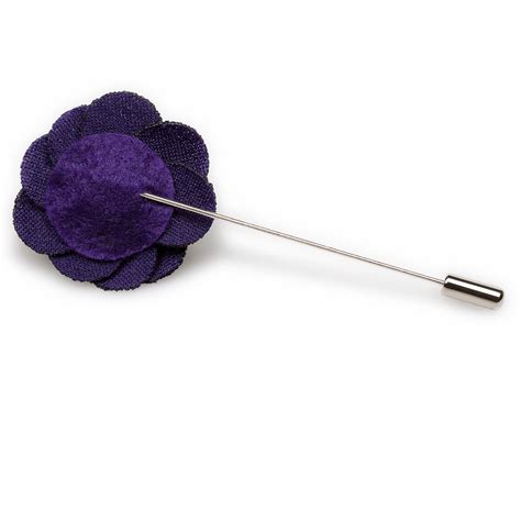 Plum Purple Mini Lapel Flower Mens Small Camellia Boutonniere Pins Otaa