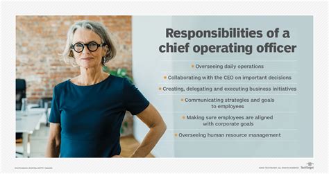 what is a chief operating officer coo definition from techtarget
