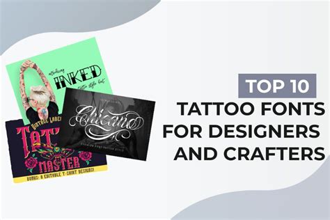 Ten Of The Best Tattoo Fonts For Crafters And Designers