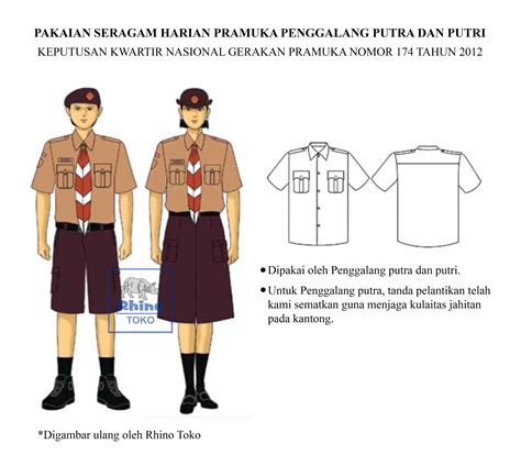 Baju Pramuka Putri Penggalang Homecare24