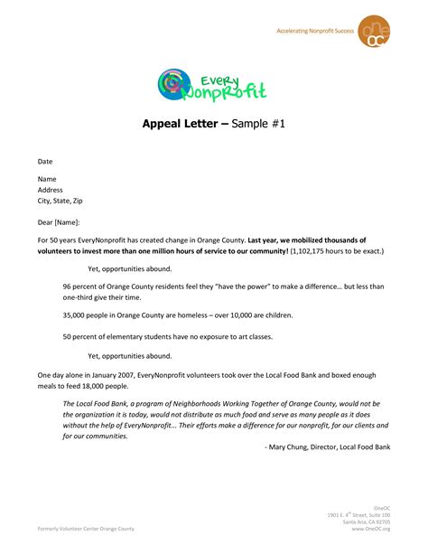 Sample Fundraising Appeal Letter Template Free Pdf Templates At