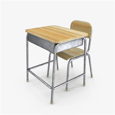 Classroom School Desk 3d Model Turbosquid 1446155