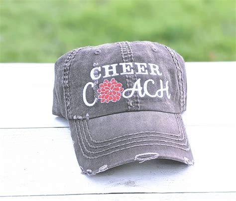 Cheer Coach Hat Choose Colors Cheerleading Coach Hat Cheer Etsy In
