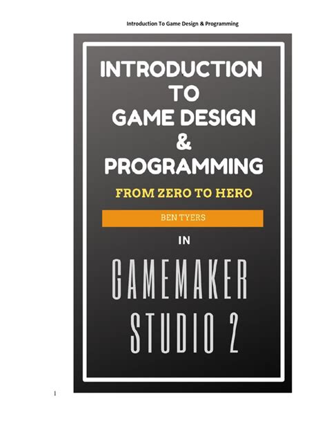 Introduction To Game Design And Programming In Gamemaker Studio 2 Pdf