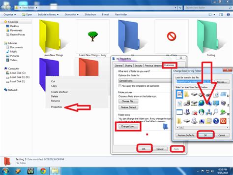 Learn New Things How To Change Folder Icons And Colors In Windows Pc