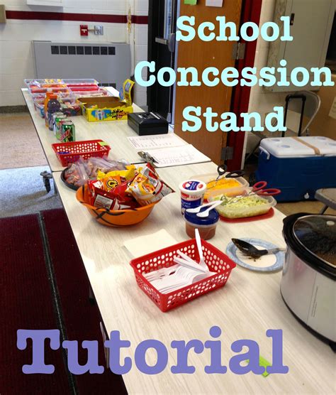 How To Run A School Concession Stand Football Concession Stand