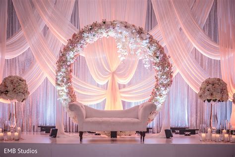 Marvelous Indian Wedding Reception Mandap Flowers Decoration Origina