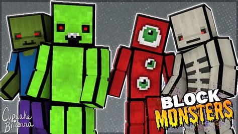 Block Monsters Hd Skin Pack By Cupcakebrianna Minecraft Skin Pack
