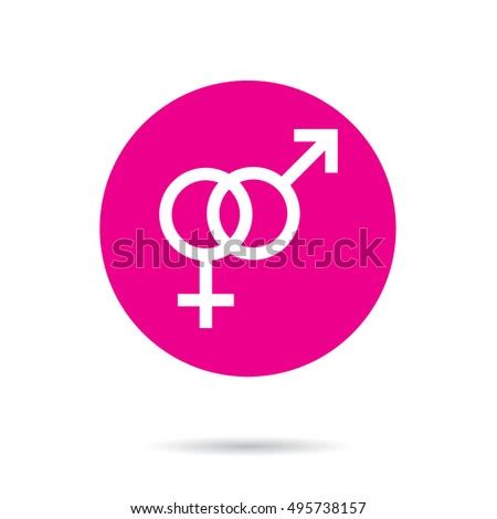 Vector Illustrations Male Female Sex Symbol Stock Vector