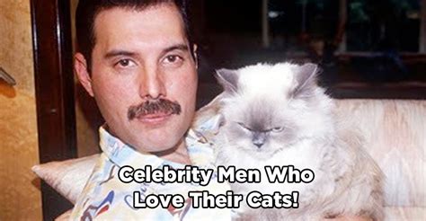 Celebrity Men Love Their Cats Too