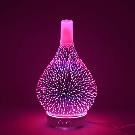 100ml 3d Glass Electric Fragrance Essential Oil Nebulizer Aroma Mist Diffuser Buy 3d Firework