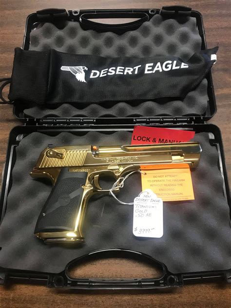 Magnum Research Desert Eagle 50 Ae Titanium Gold Kellys Sporting Goods