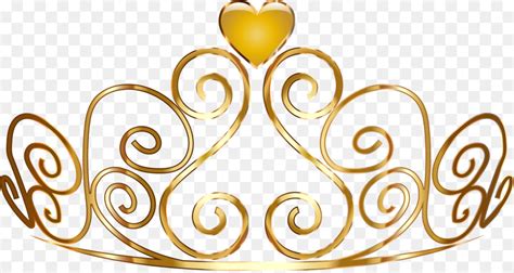 Coroa Princesa Ouro png transparente grátis