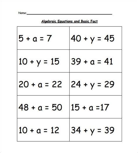 Engage your students with these algebra worksheets. 13+ Simple Algebra Worksheet Templates -Word, PDF | Free ...