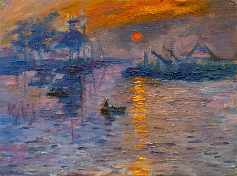 Impression Sunrise 1873 Painting Monet Art
