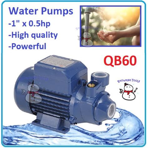Qb60 Water Pump 05hp 1 Inlet Outlet Garden Waterpump Peripheral Air
