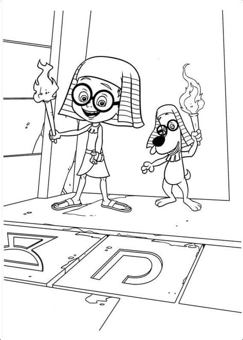 Printable Mr Peabody And Sherman Coloring Page Color Coloring Pages Coloring Cool