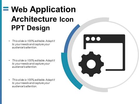 Web Application Architecture Icon Ppt Design Powerpoint Design
