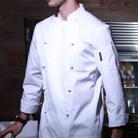 China Double Breasted Long Sleeve Classic Design Chef Jacket For Hotel And Restaurant