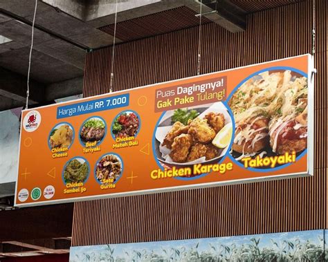 Contoh Banner Menu Makanan Food Banner Food Design Food Poster Design
