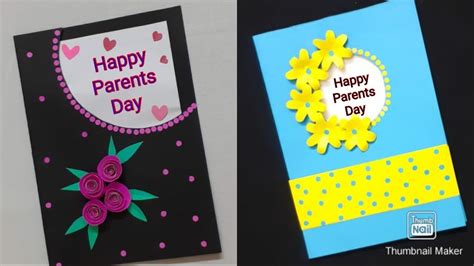 2 Diy Parents Day Greeting Cards Parents Day Card Making Ideas