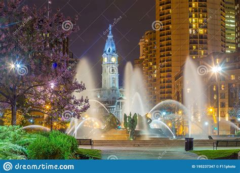 Cityscape Of Downtown Skyline Philadelphia In Pennsylvania Stock Image