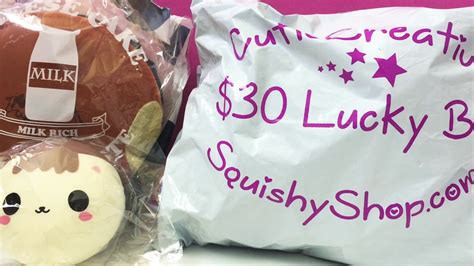 30 Squishy Shop Lucky Bag Grab Bag Aug 2018 Toy Tiny Youtube