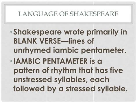 Ppt Elements Of Shakespearean Drama Powerpoint Presentation Free