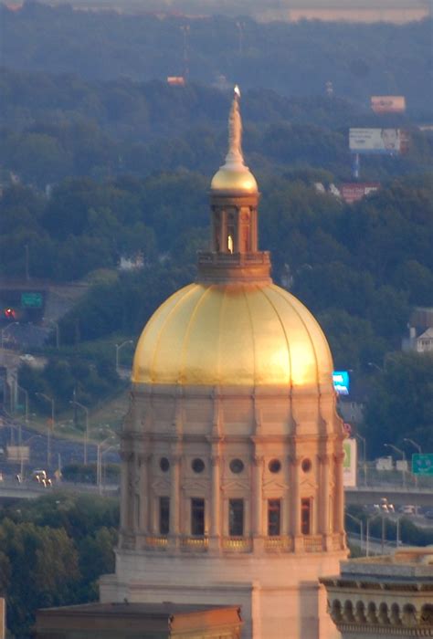 Georgia State Capitol The Dome Is Covered In Gold Mined In Flickr