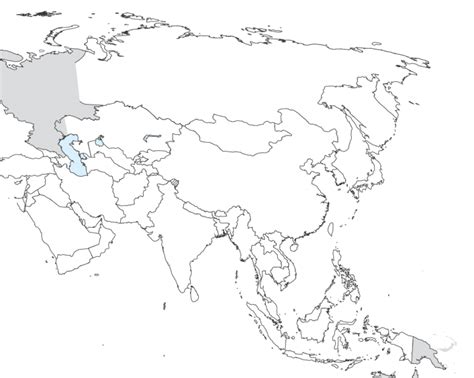 Mapa De Asia Con Nombres Para Colorear Dibujo Images