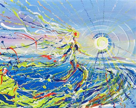 Running In The Sunshine By Piero Manrique Acrylic Painting Painting