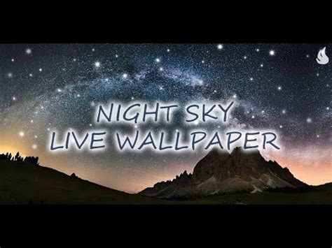 Night time motion iphone wallpaper. Night Sky Live Wallpaper - YouTube