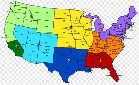 Midwestern United States Region Map Southeastern United States Map