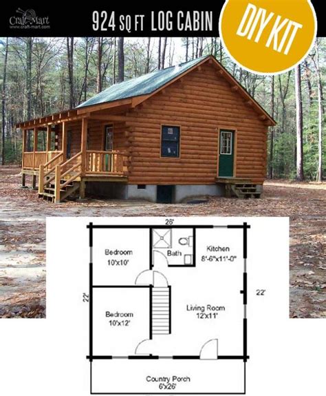 Tiny Log Cabin Kits Easy Diy Project Small Cabin Plans Log Cabin