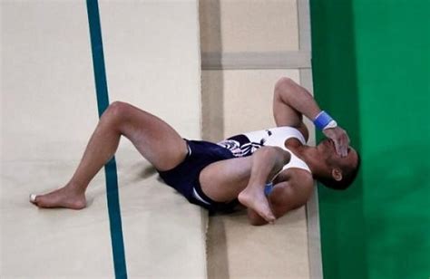 French Gymnast Ait Said Suffers Horrific Leg Injury At Men S Qualifiers The New Indian Express