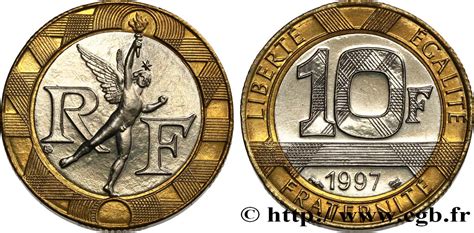 10 Francs Génie De La Bastille 1997 Pessac F37514 Fmd545675 Modern Coins