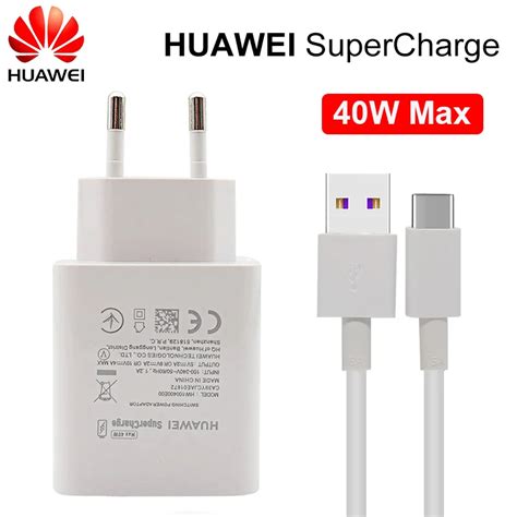 Huawei P40 Pro Charger 40w Supercharge Usb 5a Type C Cable For Huawei